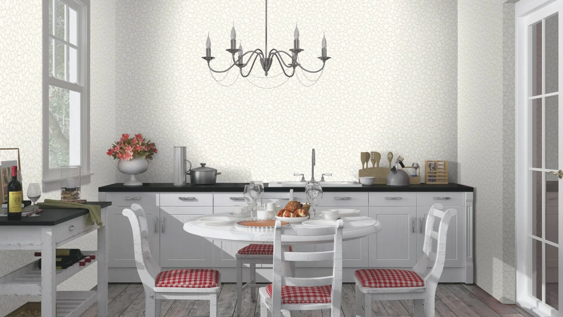 Кухонные обои для стен фото Rasch Wallton 2020 - 126129 в Санкт-Петербурге