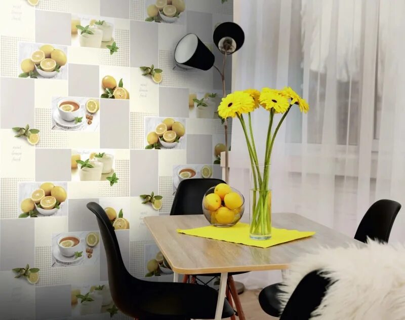 Кухонные обои для стен моющиеся фото Обои 2014-11 Euro Decor Fresh в Москве: купить за 750 рублей