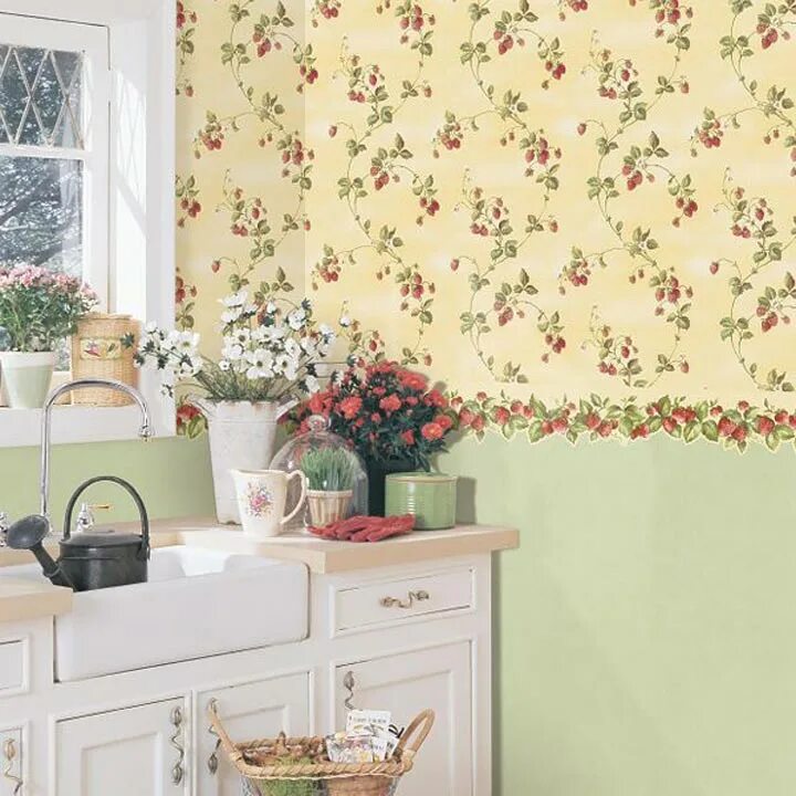 Кухонные обои в интерьере Купить обои для кухни с ягодами в Oboi-Store.ru (Москва)