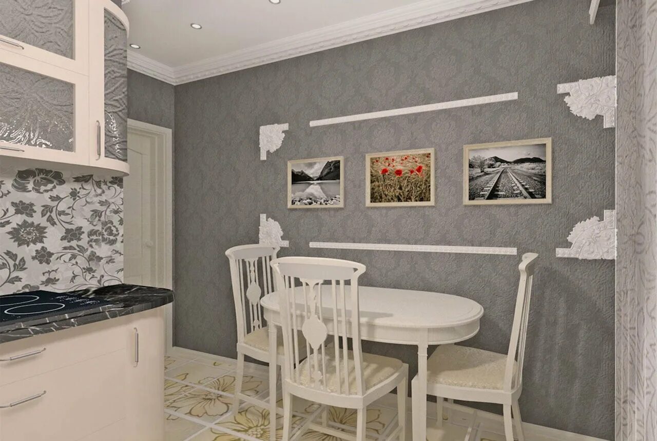 Кухонные обои в интерьере фото Какие обои лучше выбрать для кухни. Фото примеры