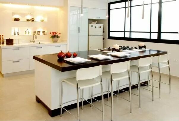 Кухонные островки фото Кухни пластик 280 Фото кухонь пластик