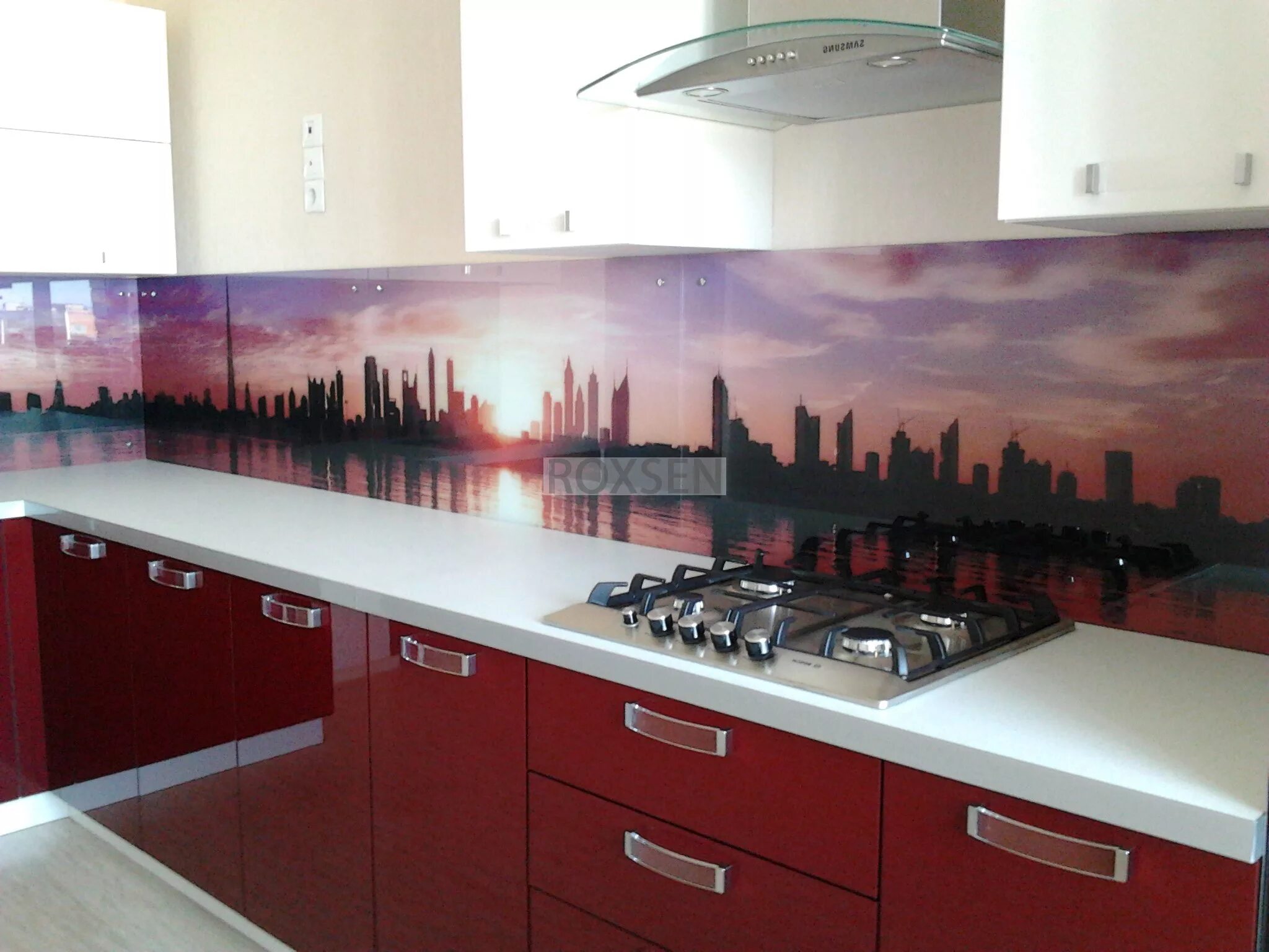 Кухонные панели фартуки из пластика фото Стеновые панели для кухни - Roxsen