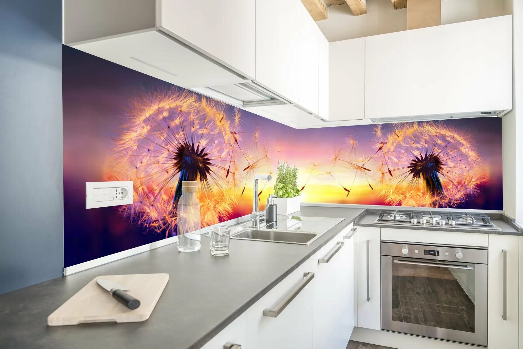 Кухонные панели на стену фото Экран для кухни из стекла: найдено 88 картинок