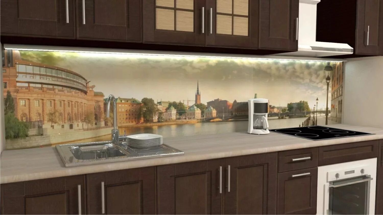 Кухонные панели на стену фото Фартук для кухни из стеновых панелей МДФ: 25 фото, гид по выбору и монтажу