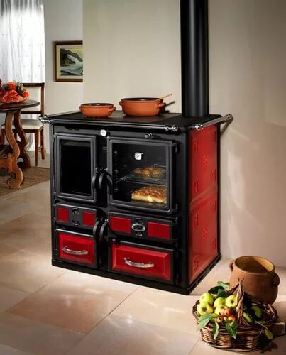 Кухонные печи фото Wood burning range cooker / boiler - EMILIANA - MET MANN Wood stove cooking, Woo