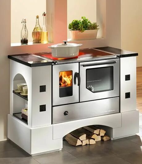 Кухонные печи фото Wood burning range cookers from Haas+Sohn Wood stove cooking, Wood burning cook 