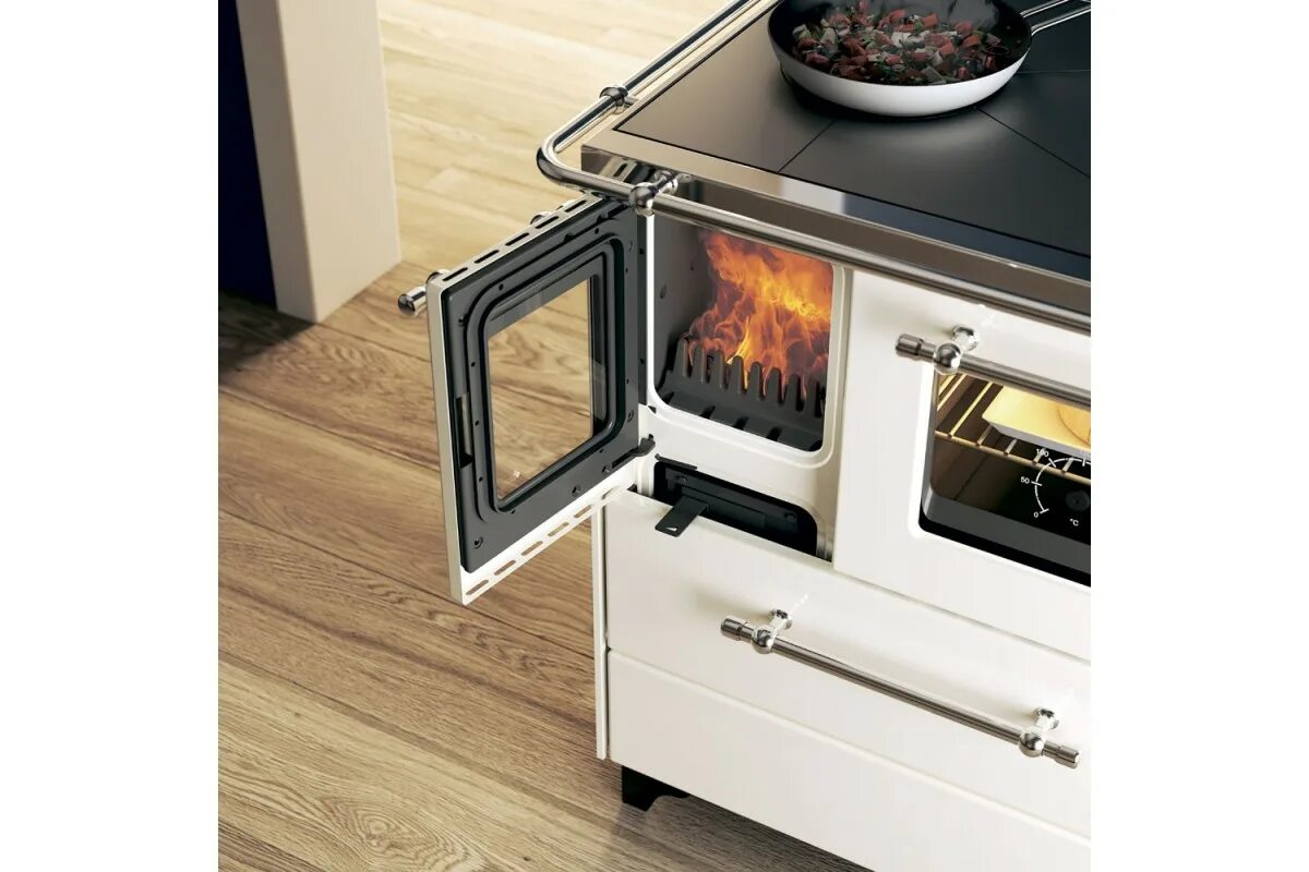 Кухонные печи фото Купить печь камин плита Alba 3.5 белый Palazzetti в Москве