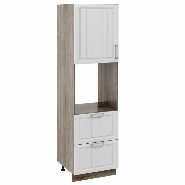 Кухонные пеналы фото Трия ПБ2я_204-60_2Я1ДР, купить в Москве и СПб Шкаф-пенал на кухню Трия "Медспрос