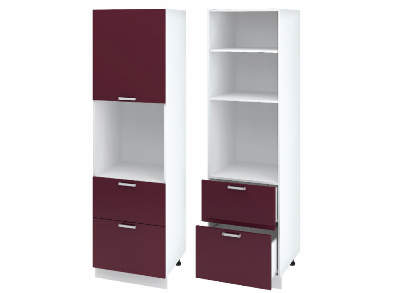 Кухонные пеналы фото цена Пенал под духовку с ящиками ШПД2Я 600/2132 купить за 5 650.00 р. в интернет мага