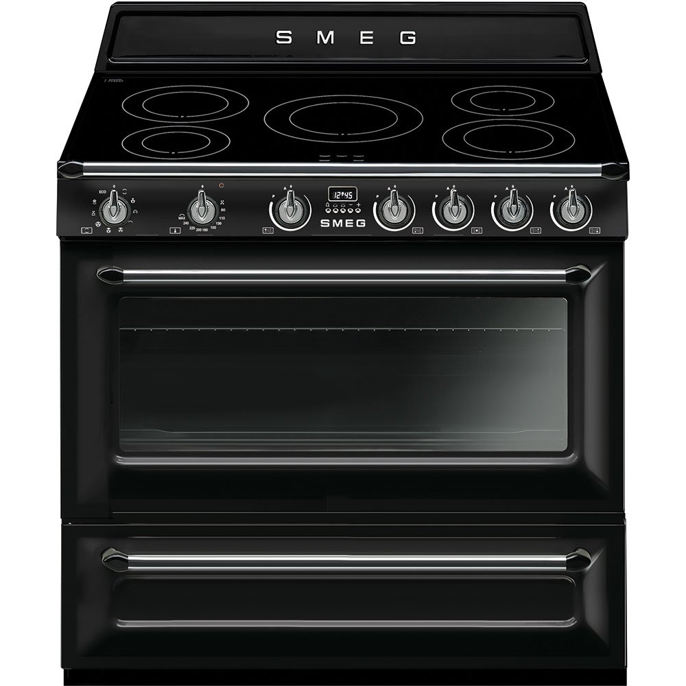 Кухонные плиты цены фото Кухонная плита Smeg TR90IBL9 - 387 950 Р - купить с доставкой в Москве и региона