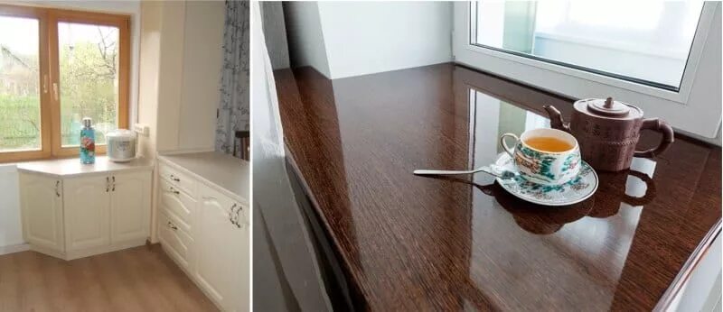 Кухонные подоконники фото Подоконник столешница: все, что об этом необходимо знать