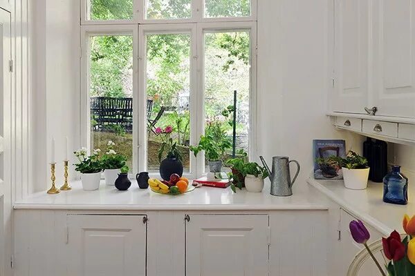 Кухонные подоконники фото Интерьер маленькой квартиры: шведский опыт - 10 супер-приемов для комфортной жиз
