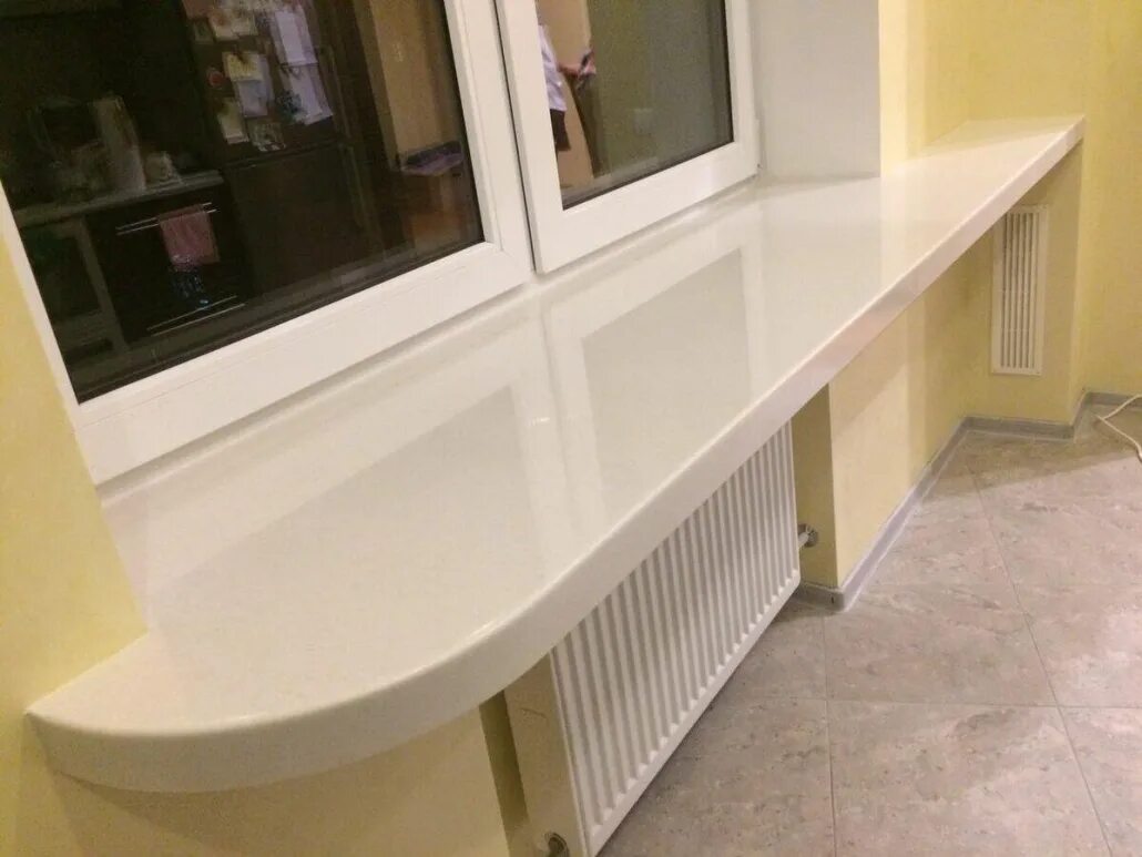Кухонные подоконники фото Подоконники Подоконники из искусственного камня премиального качества