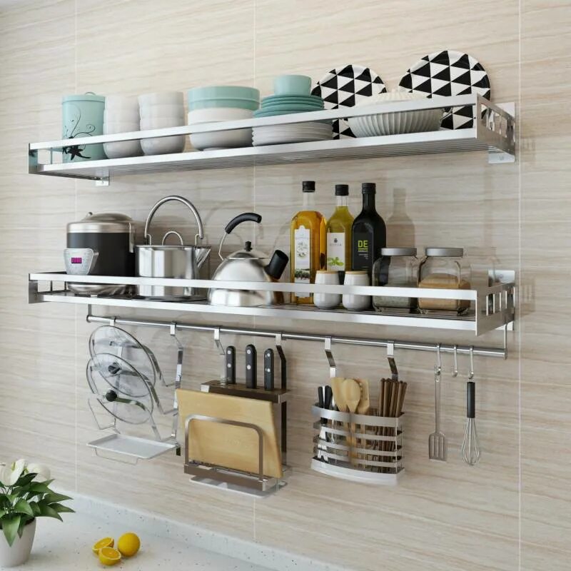 Кухонные полочки фото Полки для кухни - открытые и навесные, практичное решение для кухни