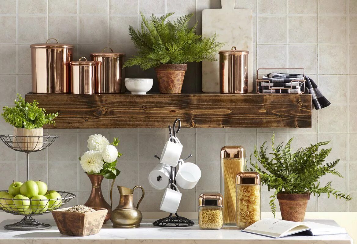 Кухонные предметы интерьера Gracinha 4 Piece Kitchen Canister Set Rustic kitchen design, Kitchen decor apart