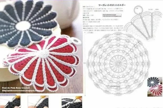 Кухонные прихватки вязаные крючком со схемами Ромашка, ромашка: вяжем красивый мотив крючком - Сам себе мастер - 18. Вязание к