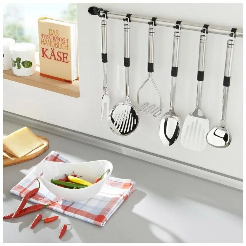 Кухонные принадлежности и аксессуары фото Ложка кухонная Leifheit Proline 03024 - купить по выгодной цене на Яндекс Маркет