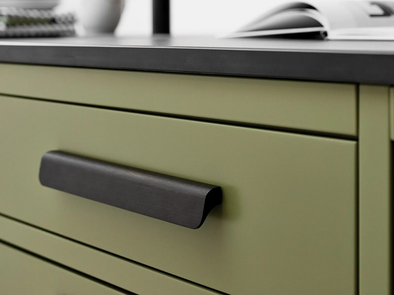 Кухонные ручки фото Профиль ручка черный матовый l 3000мм: найдено 84 картинок