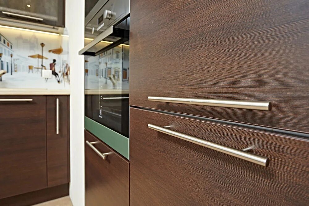 Кухонные ручки фото Ручка мебельная ZEUS furniture fittings Genova Рейлинг, Глянцевая, 1 шт купить п