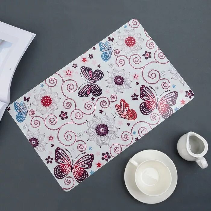 Кухонные салфетки фото Салфетка кухонная "Вальс бабочек" 42х28 см купить недорого в Москве в интернет-м