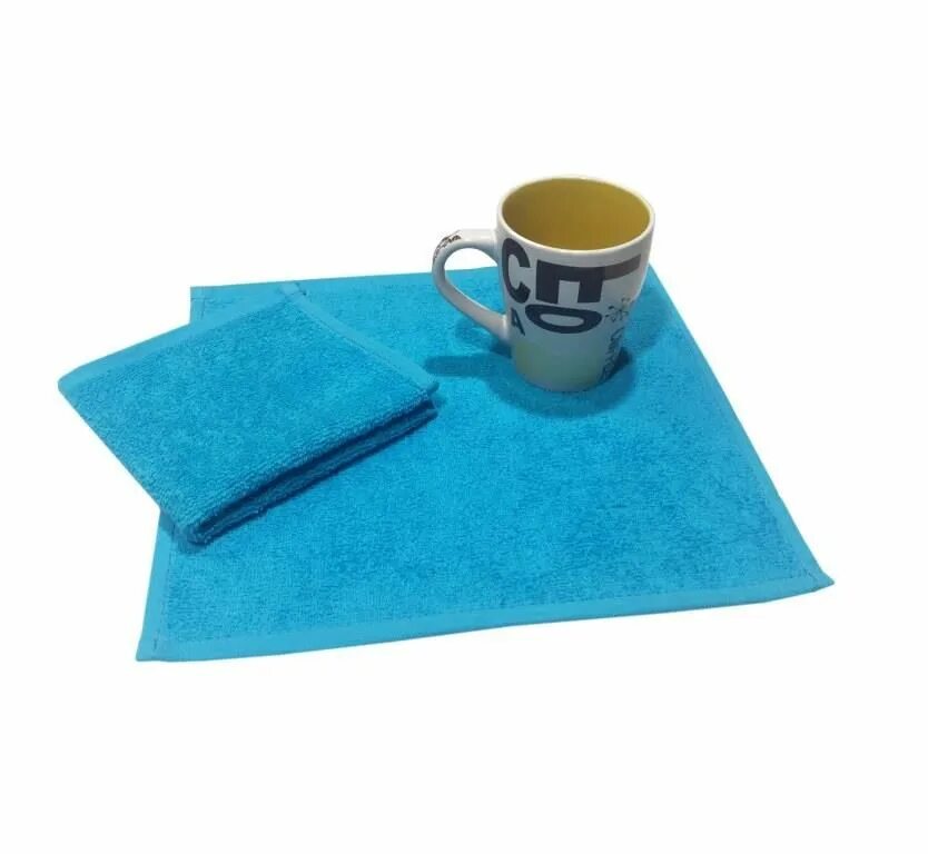 Кухонные салфетки фото Салфетка махровая, 30*30см, 380 гр (Бирюза) Pautinka-shop.ru