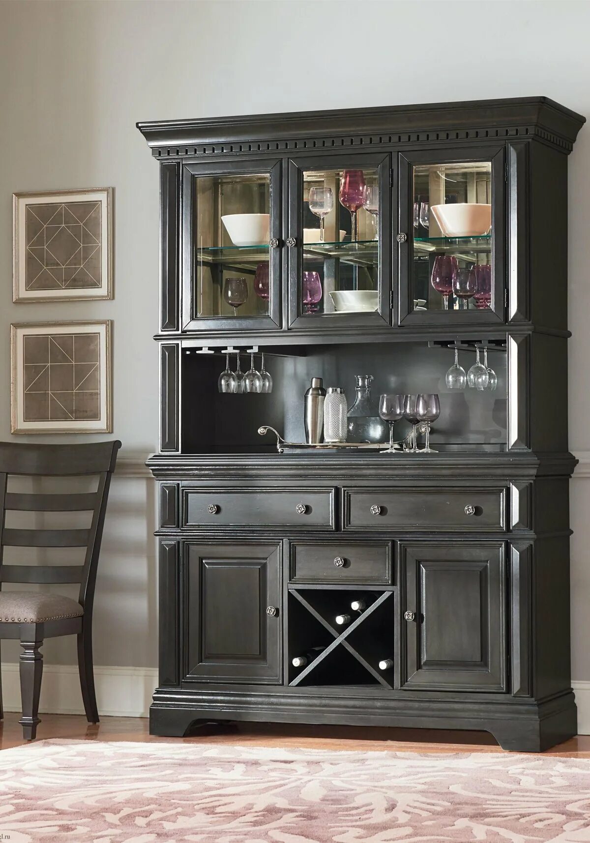 Кухонные серванты фото Сервант в стиле лофт - 66 фото