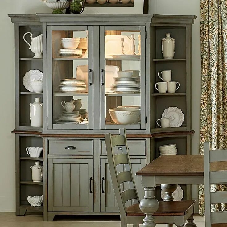 Кухонные шкафы для посуды фото Colonnades China Progressive Furniture in China Cabinets and Curios. This Colonn