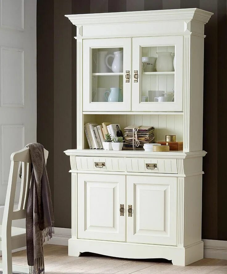 Кухонные шкафы для посуды фото 76 Rustikal Buffetschrank Weiß Landhaus