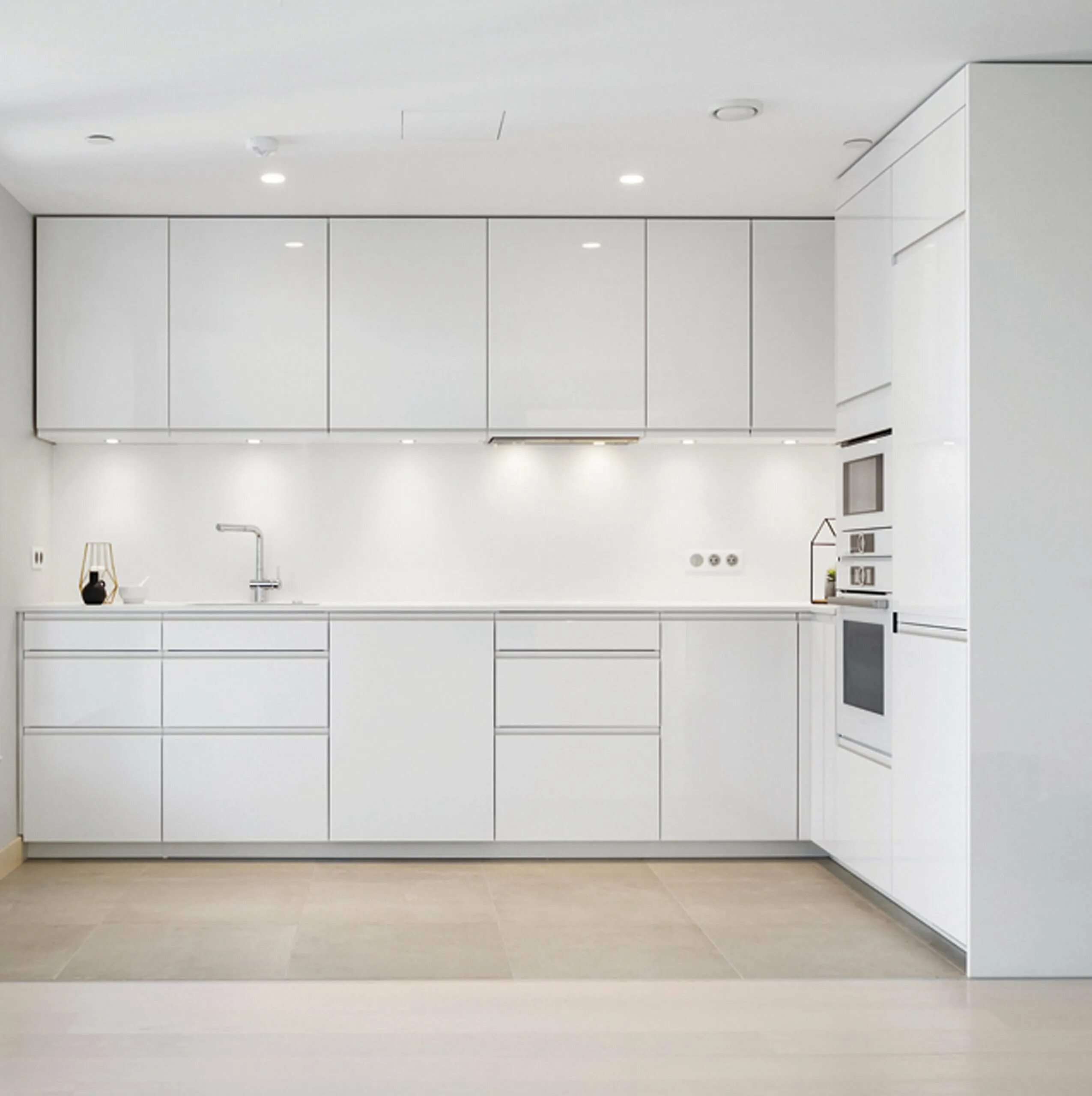 Кухонные шкафы до потолка фото Шкаф на кухне до потолка: найдено 89 изображений