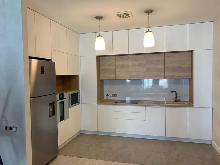 Кухонные шкафы до потолка фото Пин от пользователя Sitarama raju на доске Dining room design Интерьер кухни, Ин