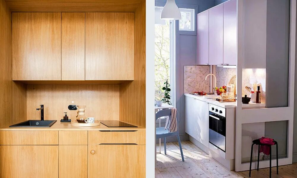 Кухонные шкафы фото для маленькой кухни Кухня 5 кв.м. 4 нетипичных варианта, что с ней сделать. Дракон старой гвардии Дз