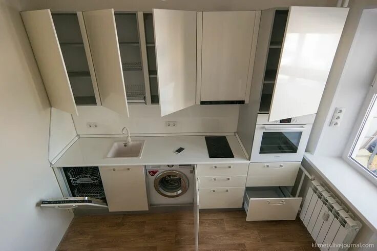 Кухонные шкафы фото для маленькой кухни Кухня 8 кв.м. Часть2 - Результат. Климец Алексей Kitchen cabinet design, Small a