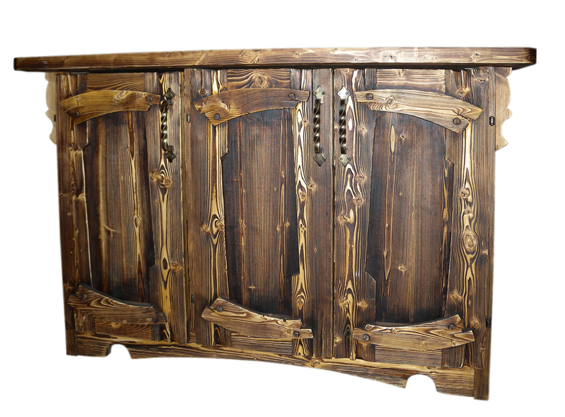 Кухонные шкафы из дерева под старину фото Шкаф дерево камень