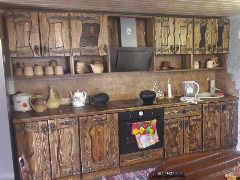 Кухонные шкафы из дерева под старину фото Kupimebeli, furniture store, Russia, Kryokshino Village, Proizvodstvennaya ulits