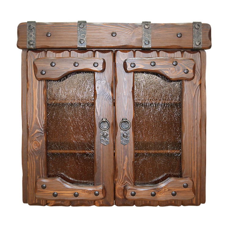 Кухонные шкафы из дерева под старину фото Ящик навесной Государь 2 дверки