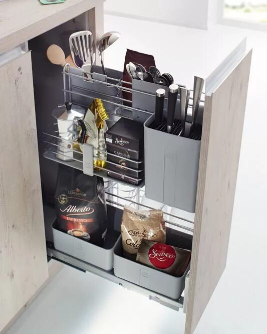 Кухонные шкафы наполнение варианты фото Кухни @ballerinakuechen с тщательно продуманным внутренним наполнением шкафов по