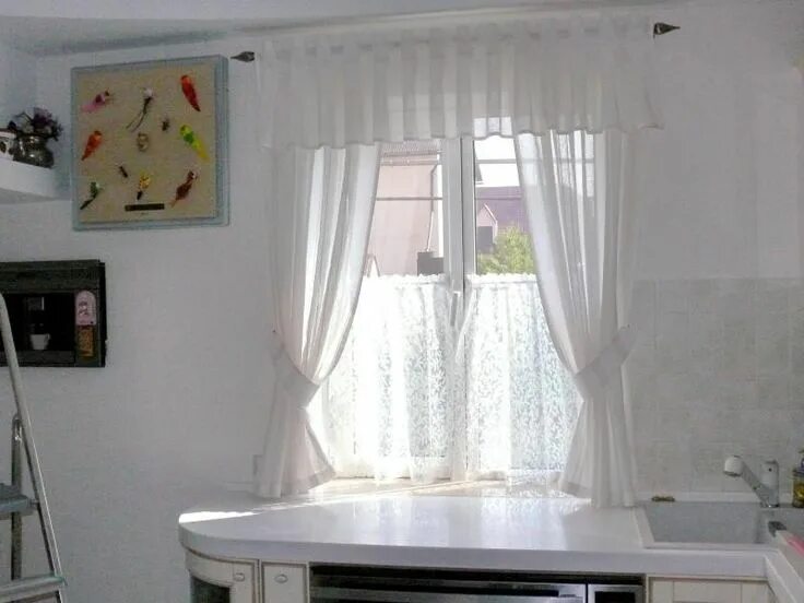 Кухонные шторы до подоконника фото Всё о шитье - Страница 22 - forum.needleway.com Красивые кухни, Современное офор