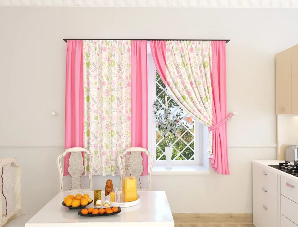 Кухонные шторы до подоконника фото Каталог Шторы Сирена от магазина Рим Декор