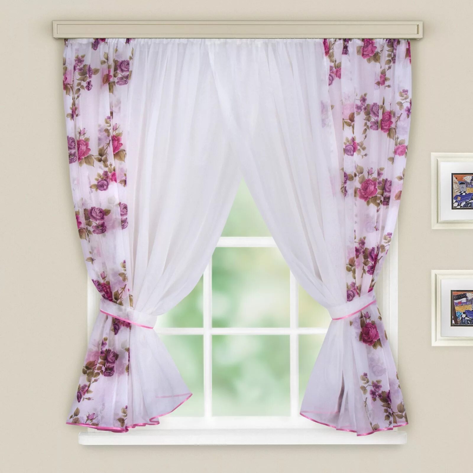 Кухонные шторы до подоконника на валберис фото Шторы для кухни "Минима" темно-розовый купить в интернет-магазине ShtoraNaDom.ru