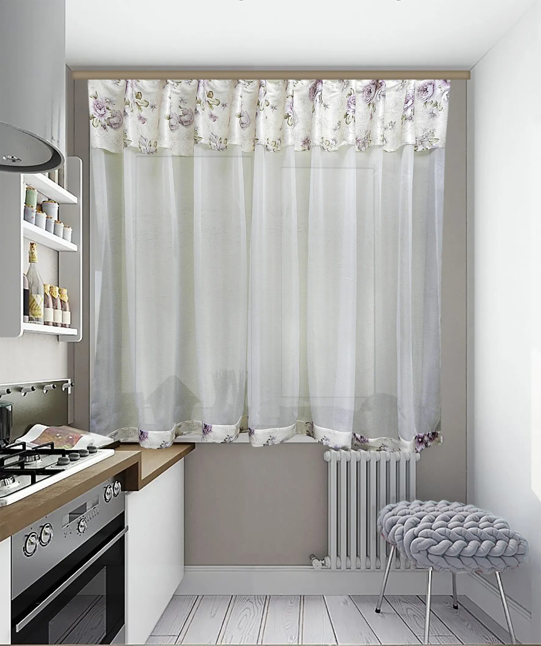 Кухонные шторы до подоконника на валберис фото Тюлевая штора короткая: найдено 90 картинок