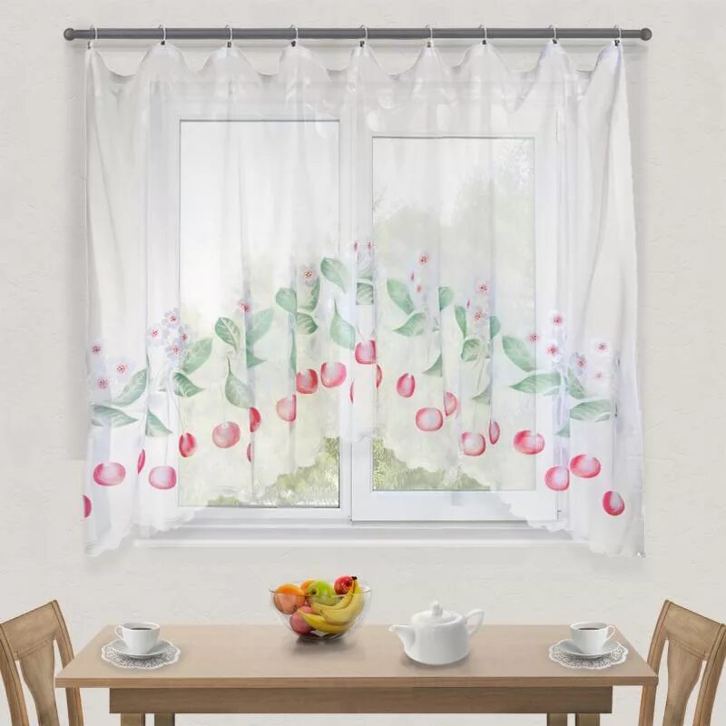 Кухонные шторы до подоконника на валберис фото Готовые шторы на кухню короткие: найдено 89 картинок