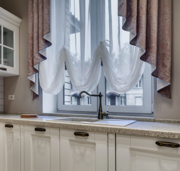 Кухонные шторы до подоконника на валберис фото Цены - Insight