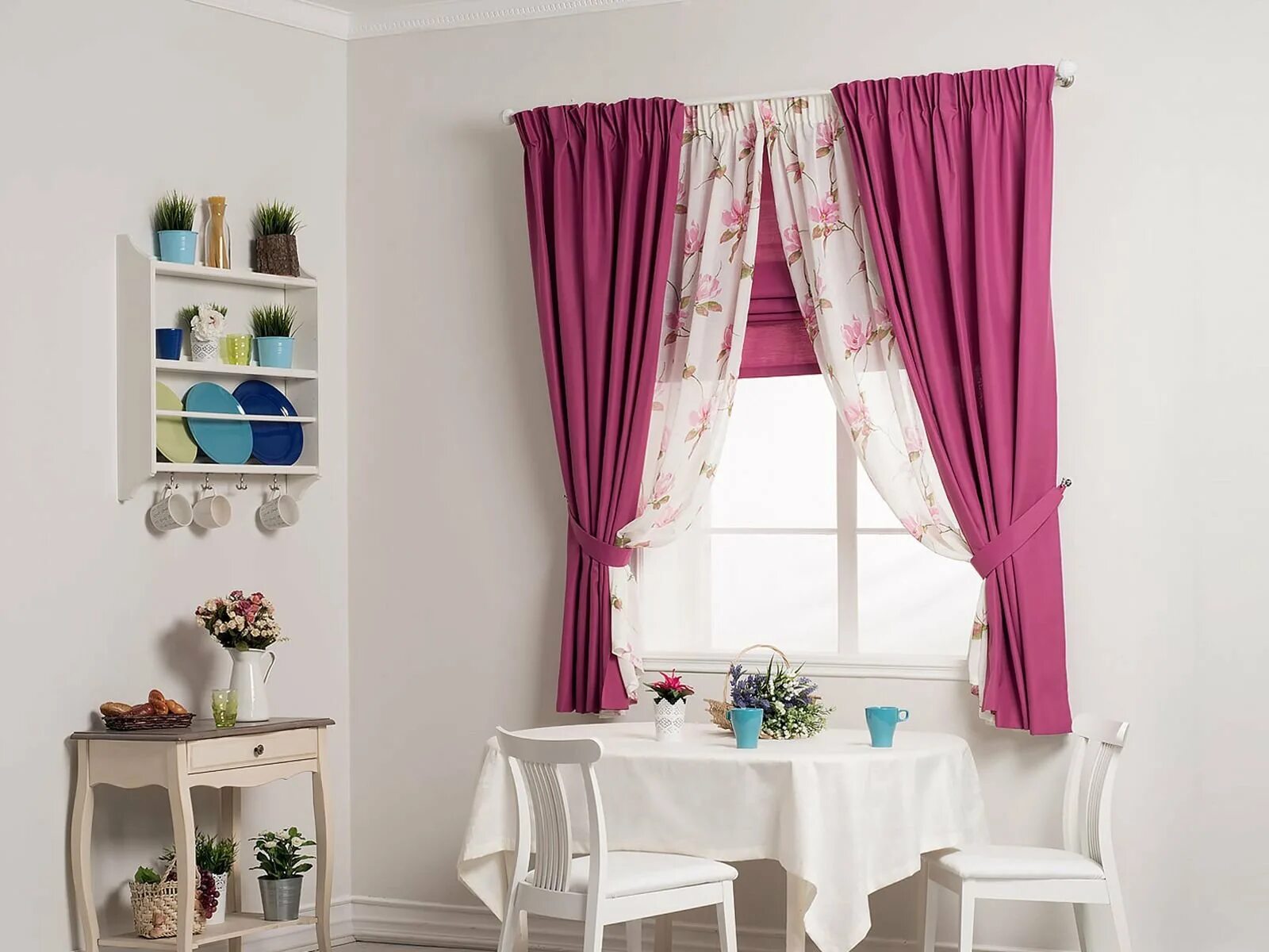 Кухонные шторы до подоконника самые стильные фото Дизайн штор подоконника: найдено 81 изображений