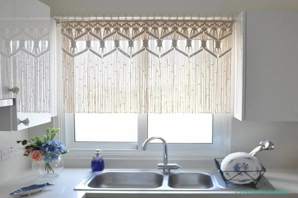 Кухонные шторы до подоконника самые стильные фото Eyüp Tekstil Perde Modelleri Perde Fiyatları Modern kitchen curtains, Hanging ro
