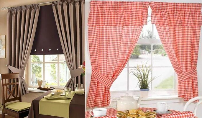 Кухонные шторы до подоконника самые стильные фото Короткие шторы в спальню до подоконника: кухонные занавески, фото, как подобрать