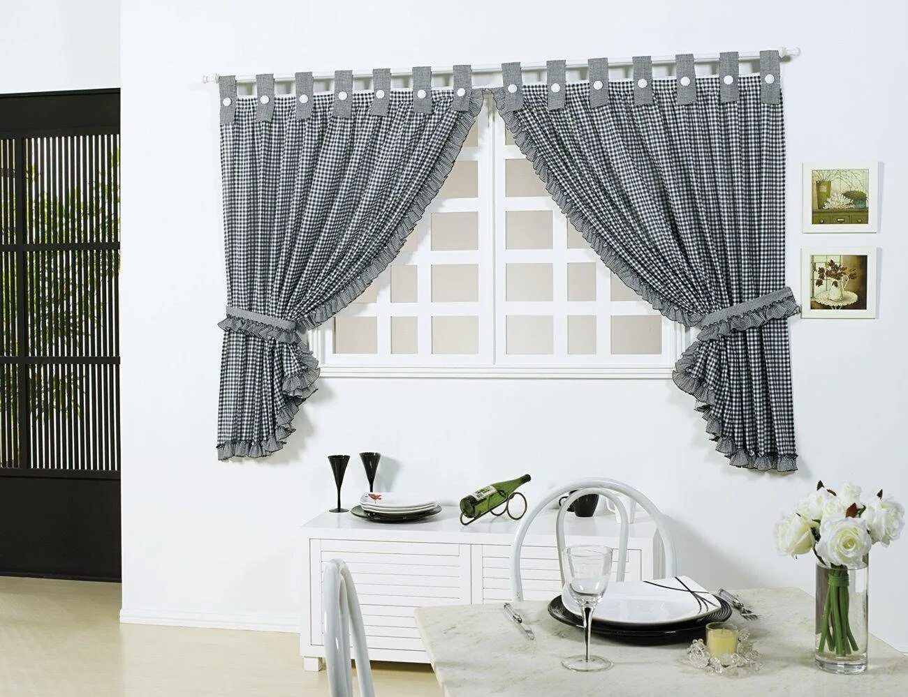 Кухонные шторы фото современный стиль Лучшие шторы для кухни 2023 года - Народный выбор