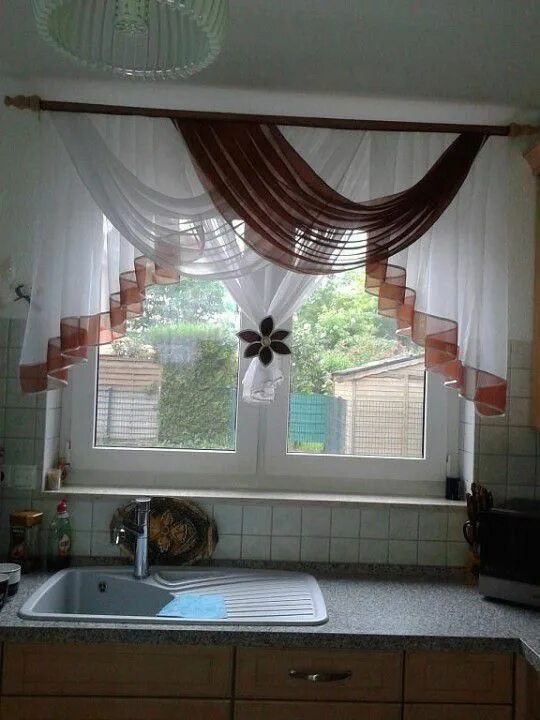 Кухонные шторы на большое окно фото Custom Drapes And Curtains For Your Windows
