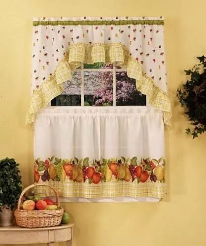 Кухонные шторы своими руками фото Kitchen Window’s Curtain For Privacy And Decoration Kitchen window curtains, Mod