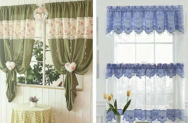 Кухонные шторы своими руками фото Как сшить занавески на кухню: Идеи, советы и мастер класс своими руками - Обсужд