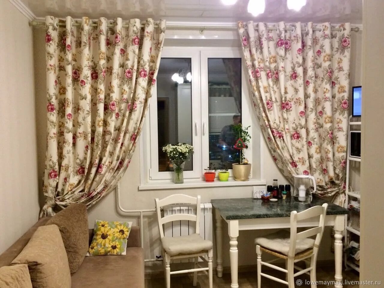 Кухонные шторы в интерьере Шторы прованс купить